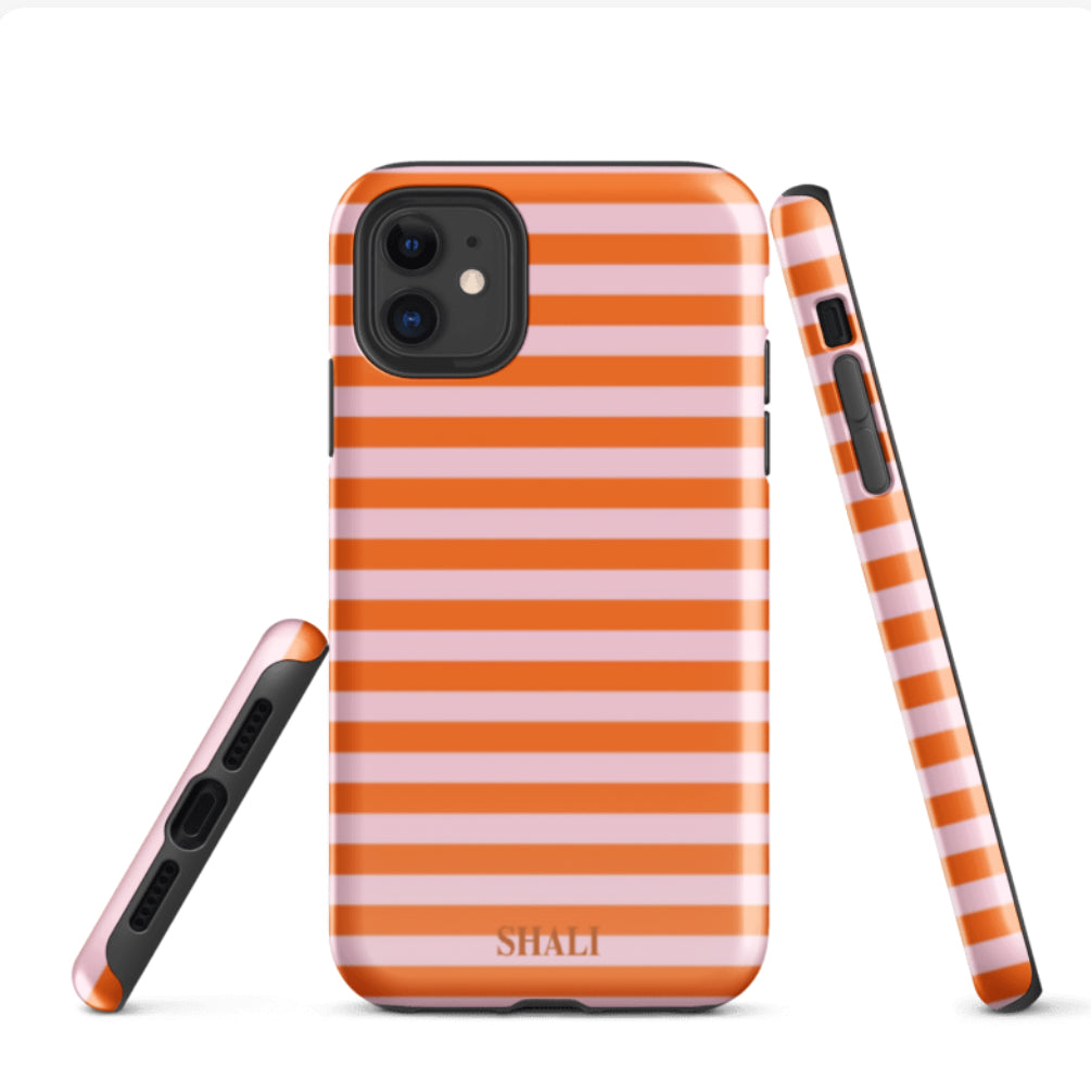 clementine stripes phone case