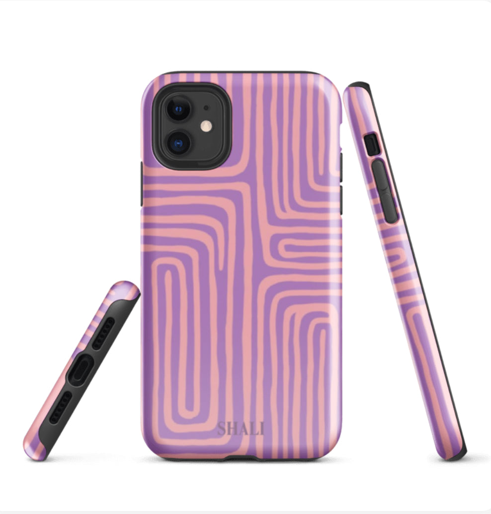 lavender maze phone case