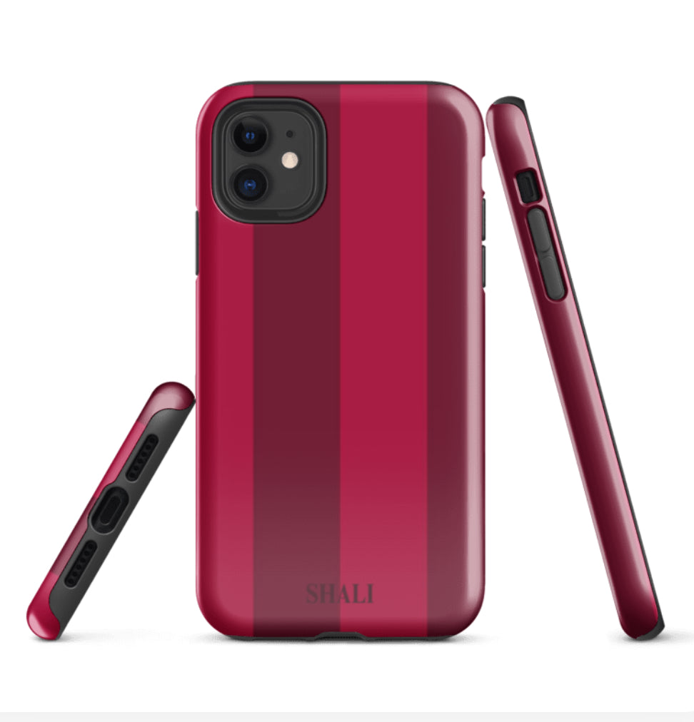 merlot stripes phone case