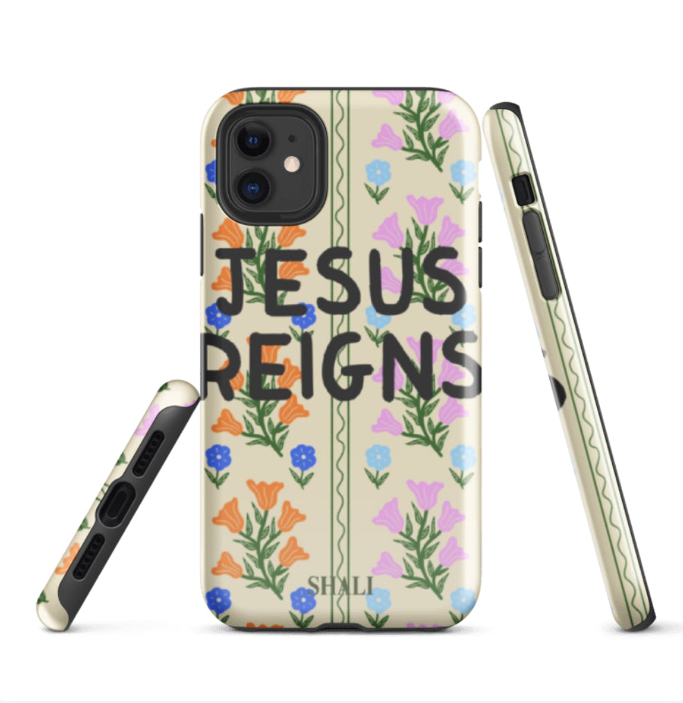 JESUS REIGNS phone case