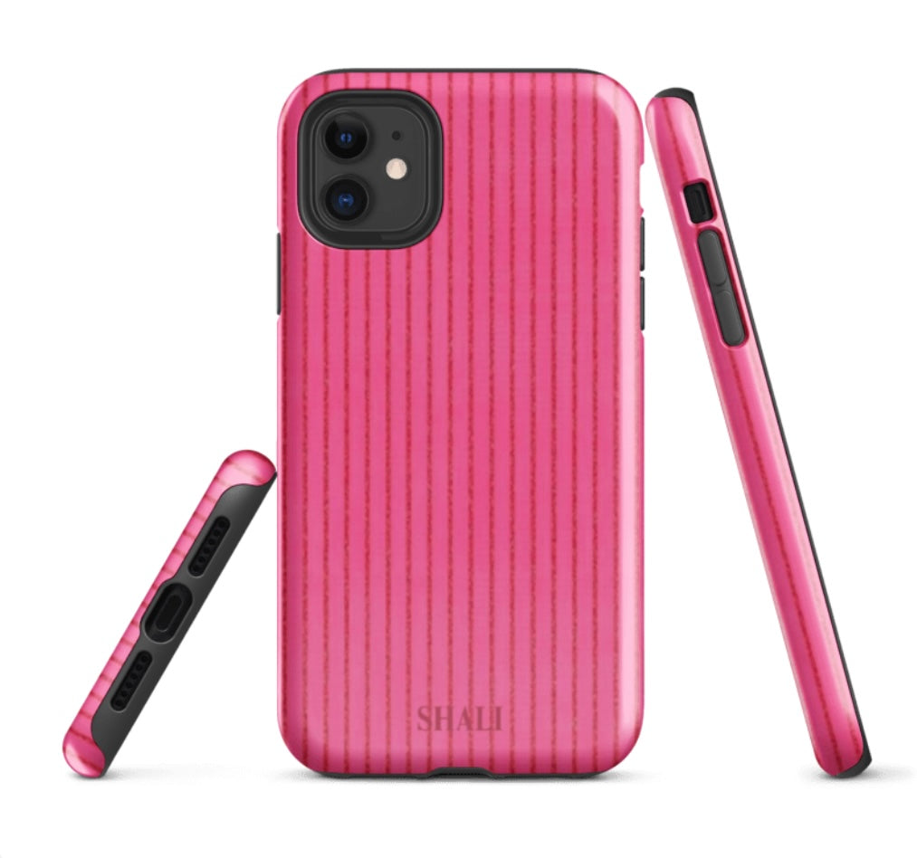rosé stripes phone case
