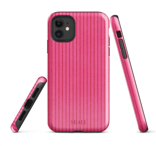 rosé stripes phone case