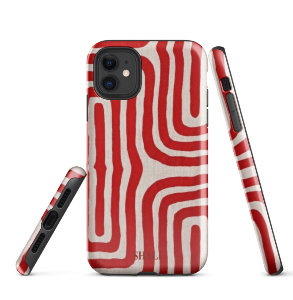 crimson labyrinth phone case